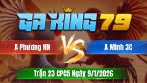 Trận 23 CPC5 Ngày 09/01/2026 - Xanh tránh né táng mu lưng đỏ sụp