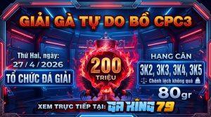 GIẢI ĐÁ GÀ CPC3 THỨ 2 NGÀY 27/4/2026